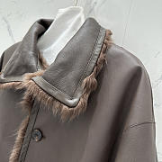 YSL | Leather Jacket In Brown - 2