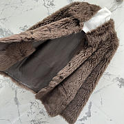 YSL | Tuscan Shearling Coat In Brown  - 6