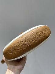 LORO PIANA | Small Bobbin Bag Calfskin White with Bran Color - 6