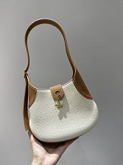 LORO PIANA | Small Bobbin Bag Calfskin White with Bran Color - 2