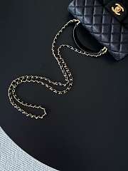 CHANEL | Caviar Mini Flap Bag With Top Handle (Black) - 6