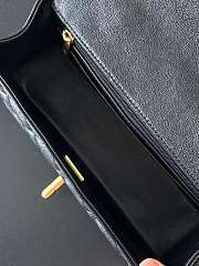 CHANEL | Caviar Mini Flap Bag With Top Handle (Black) - 2