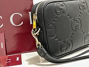 GUCCI | GG jumbo small pouch in black leather  - 3
