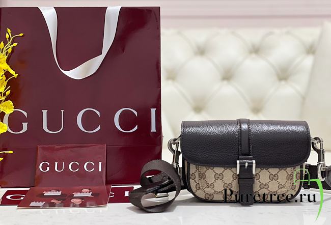 GUCCI | Small GG-canvas Shoulder Bag Brown - 1