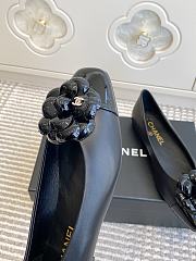 CHANEL | Camellia Flat Shoes In Black - 5
