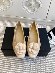 CHANEL | Camellia Flat Shoes In Beige - 1