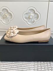 CHANEL | Camellia Flat Shoes In Beige - 6
