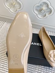 CHANEL | Camellia Flat Shoes In Beige - 4