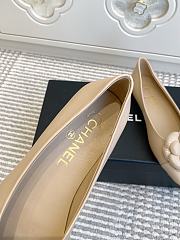 CHANEL | Camellia Flat Shoes In Beige - 3