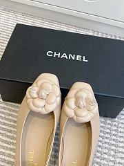 CHANEL | Camellia Flat Shoes In Beige - 2