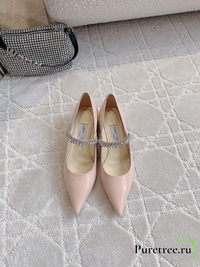 Jimmy Choo Jimmy Bing crystal-strap Ballerina 02 - 1