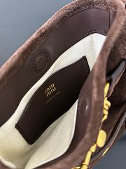 MIUMIU | Suede Lucky Bag In Brown - 5