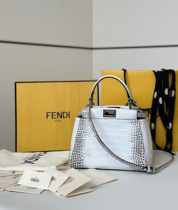 FENDI | Peekaboo Mini Precious skin White 