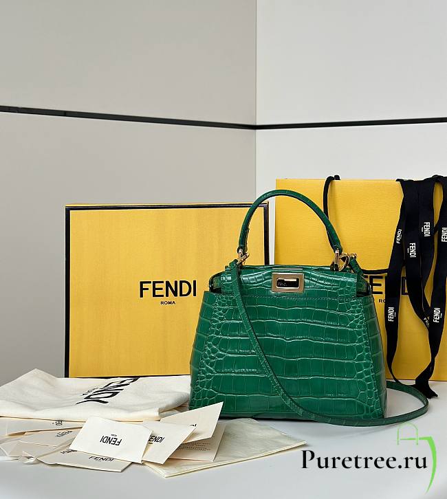 FENDI | Peekaboo Mini Precious skin Green - 1