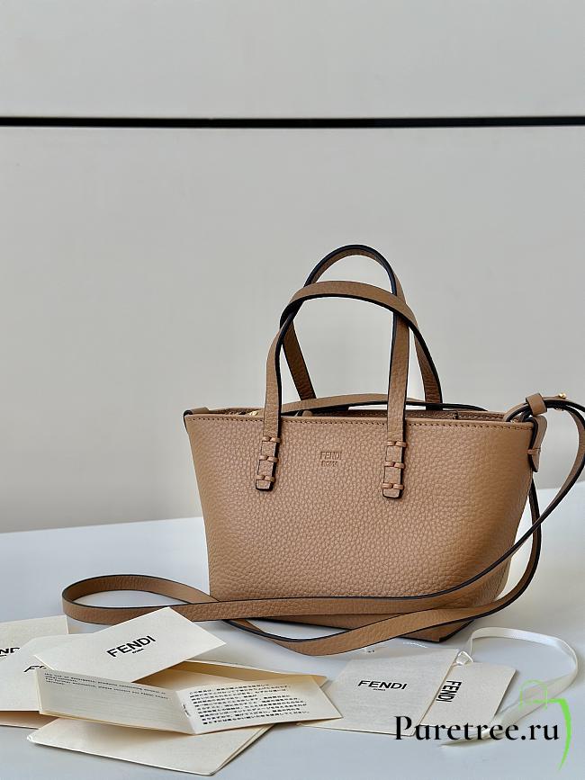 FENDI | Noir Mini Beryl Tote Bag Brown - 1