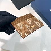 DIOR | Mini Card Holder Brown - 4