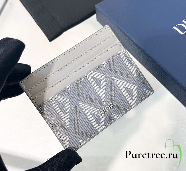 DIOR | Mini Card Holder Gray - 1