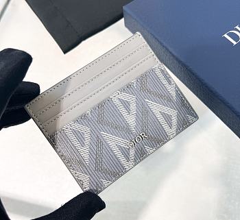 DIOR | Mini Card Holder Gray