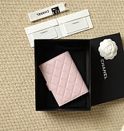 CHANEL | Snap-Button Passport Holder Pink - 3
