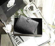 CHANEL | Snap-Button Passport Holder Black - 1
