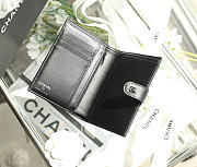 CHANEL | Snap-Button Passport Holder Black - 6