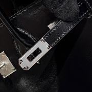 HERMES | Box Calf Birkin 25 - Luxe Du Jour Black - 6