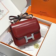 HERMES | Constance Box 24 Red with Silver Hardware - 1