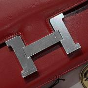 HERMES | Constance Box 24 Red with Silver Hardware - 4