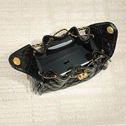 CHANEL | Small 25 Hobo Bag Black Shiny In Black - 6