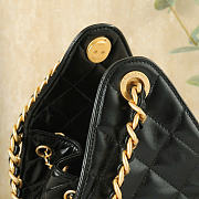 CHANEL | Small 25 Hobo Bag Black Shiny In Black - 5