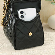 CHANEL | Small 25 Hobo Bag Black Shiny In Black - 3