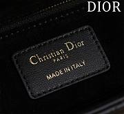 DIOR | Lady Leather with Velvet In Black Size 20*16*8cm - 5