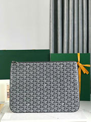 GOYARD | Senat MM Flat Pouch Grey - 1