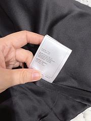 CHANEL | Sequin Logo Faux Fur Collar Jacket with Hook and Loop Design White - 3