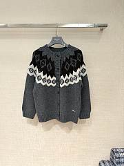 PRADA | Fair Isle Jacquard Cashmere Cardigan - 1
