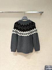 PRADA | Fair Isle Jacquard Cashmere Cardigan - 3