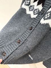 PRADA | Fair Isle Jacquard Cashmere Cardigan - 2