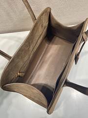 PRADA | Cocoa Brown Medium Suede Tote Bag - 2