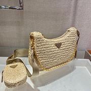 PRADA | Re-Edition 2005 crochet bag Olive Cream - 3