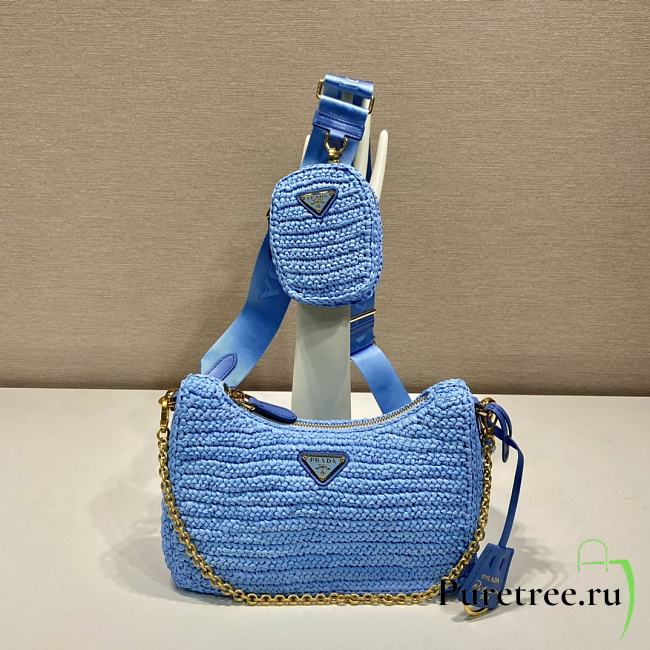 PRADA | Re-Edition 2005 crochet bag Blue - 1