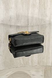 CHANEL | Leather flap bag gold hardware in black - 4