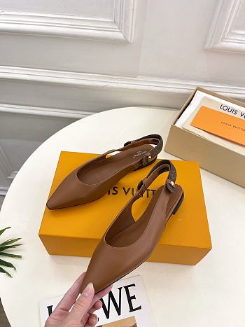 LOUIS VUITTON | Legacy Slingback Ballerina Brown