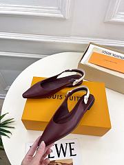 LOUIS VUITTON | Legacy Slingback Ballerina Burgundy - 1