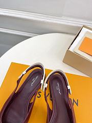 LOUIS VUITTON | Legacy Slingback Ballerina Burgundy - 5