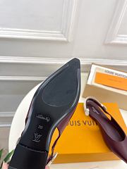 LOUIS VUITTON | Legacy Slingback Ballerina Burgundy - 4