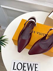 LOUIS VUITTON | Legacy Slingback Ballerina Burgundy - 3