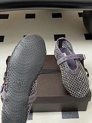 Alaïa Brown Mesh Ballet Flats In Purble - 3