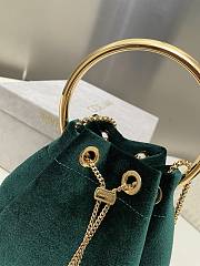 Jimmy Choo Bon Bon Bucket Bag Green - 6