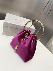 Jimmy Choo Bon Bon Bucket Bag Lotus Pink - 5