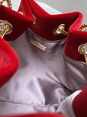 Jimmy Choo Bon Bon Bucket Bag Red - 4
